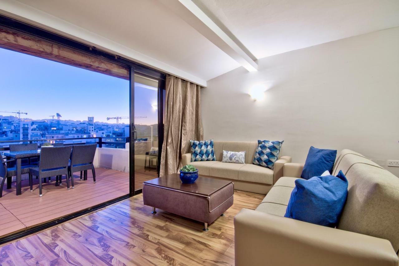 Spinola Court - Stunning Seaview Apartment & Penthouse On Spinola Bay By Shortletsmalta Saint Julian's Ngoại thất bức ảnh
